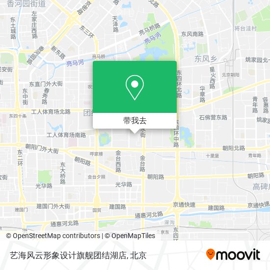 艺海风云形象设计旗舰团结湖店地图