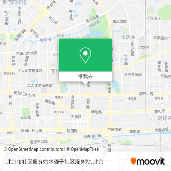 北京市社区服务站水碓子社区服务站地图