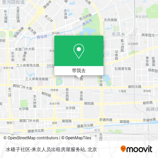 水碓子社区-来京人员出租房屋服务站地图
