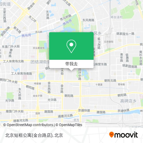 北京短租公寓(金台路店)地图