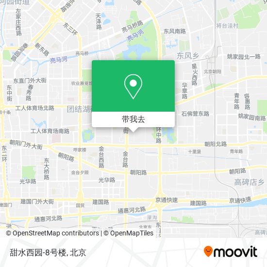 甜水西园-8号楼地图