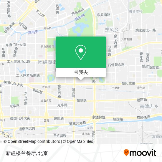 新疆楼兰餐厅地图