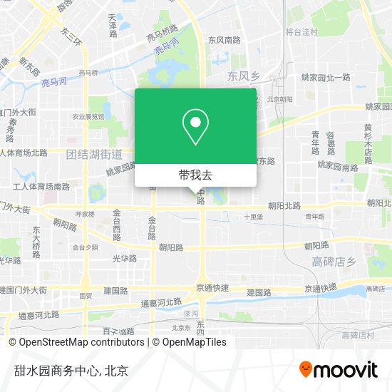 甜水园商务中心地图