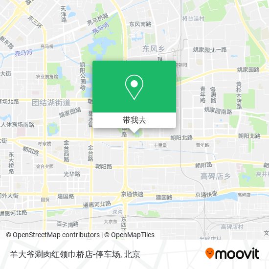 羊大爷涮肉红领巾桥店-停车场地图