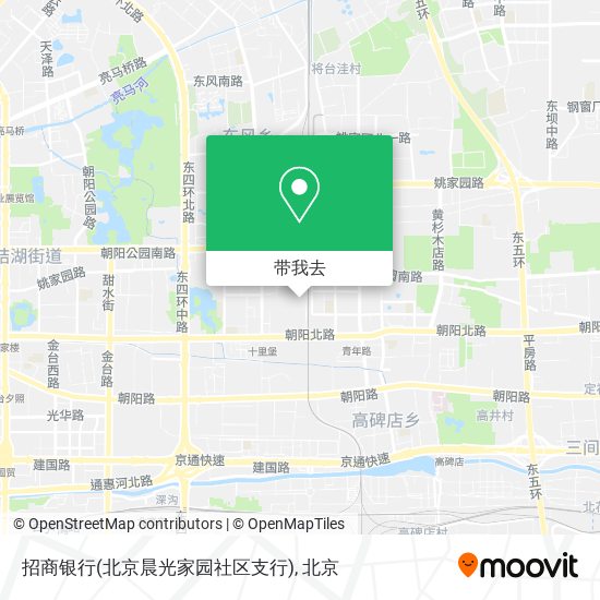 招商银行(北京晨光家园社区支行)地图