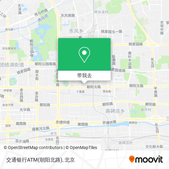 交通银行ATM(朝阳北路)地图