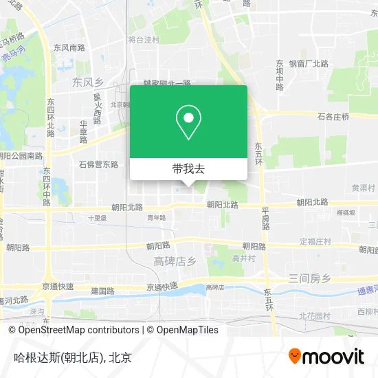 哈根达斯(朝北店)地图