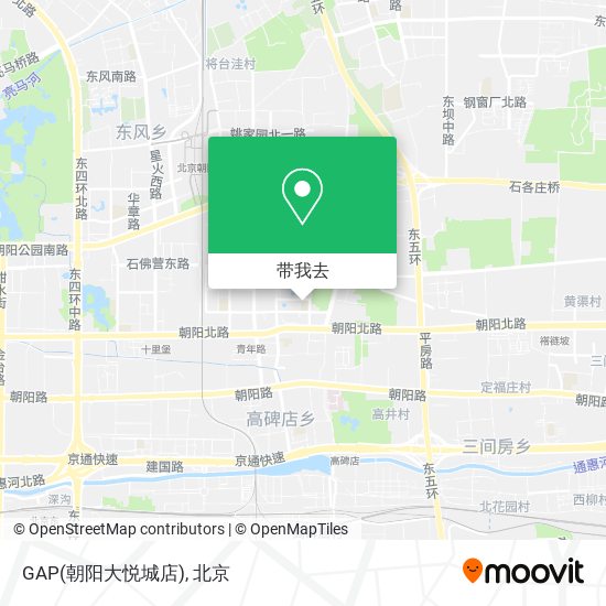 GAP(朝阳大悦城店)地图
