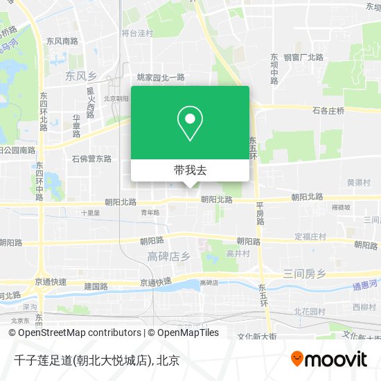 千子莲足道(朝北大悦城店)地图