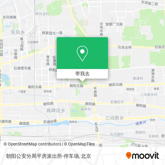 朝阳公安分局平房派出所-停车场地图
