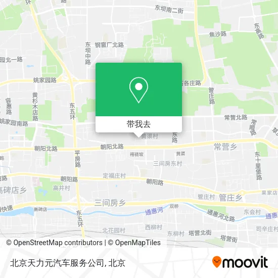 北京天力元汽车服务公司地图