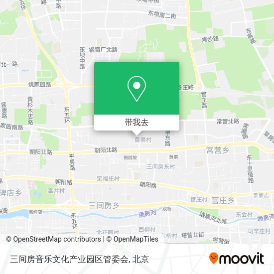 三间房音乐文化产业园区管委会地图