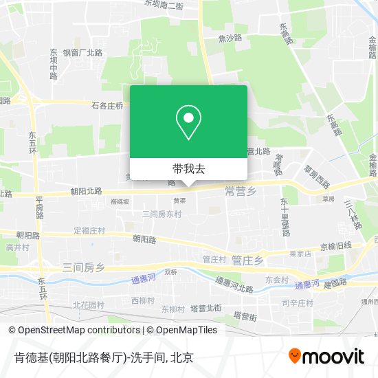 肯德基(朝阳北路餐厅)-洗手间地图