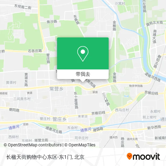 长楹天街购物中心东区-东1门地图