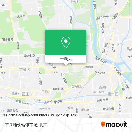 草房地铁站停车场地图