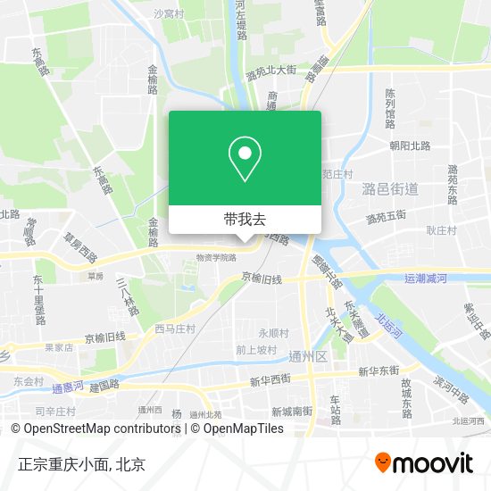 正宗重庆小面地图