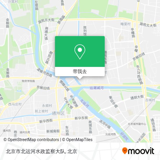 北京市北运河水政监察大队地图