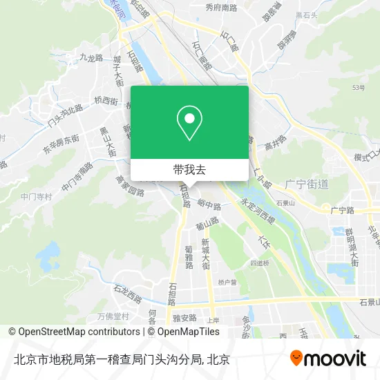 北京市地税局第一稽查局门头沟分局地图