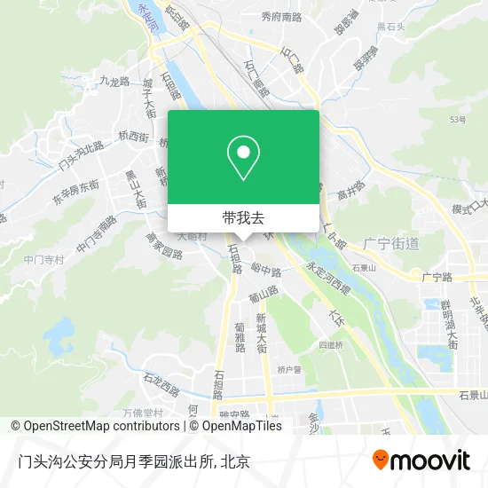 门头沟公安分局月季园派出所地图