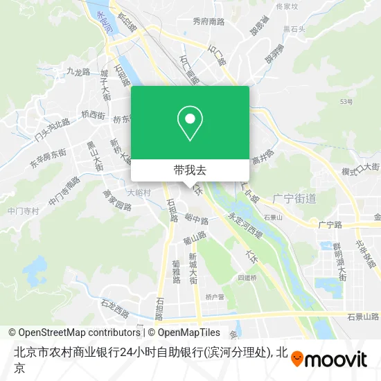 北京市农村商业银行24小时自助银行(滨河分理处)地图
