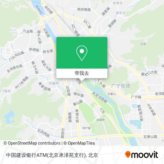 中国建设银行ATM(北京承泽苑支行)地图