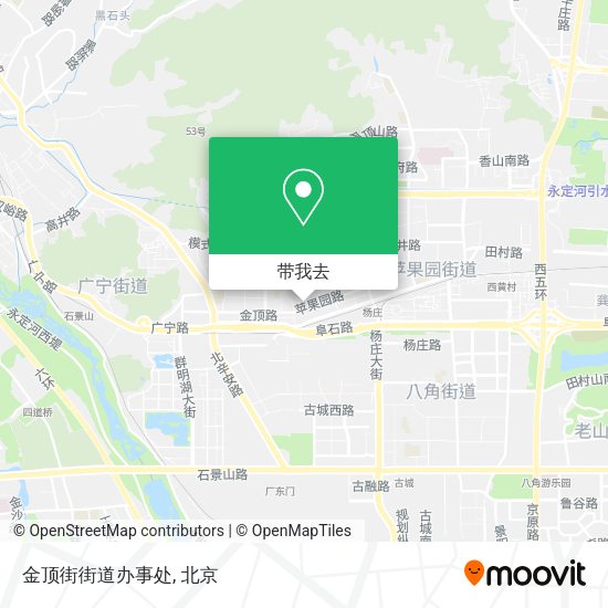金顶街街道办事处地图