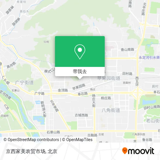京西家美农贸市场地图