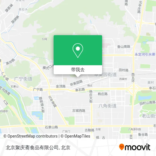 北京聚庆斋食品有限公司地图