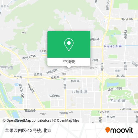 苹果园四区-13号楼地图