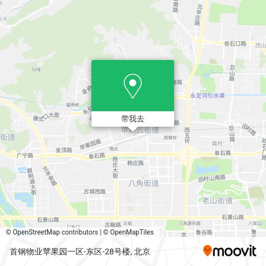 首钢物业苹果园一区-东区-28号楼地图