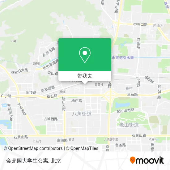 金鼎园大学生公寓地图