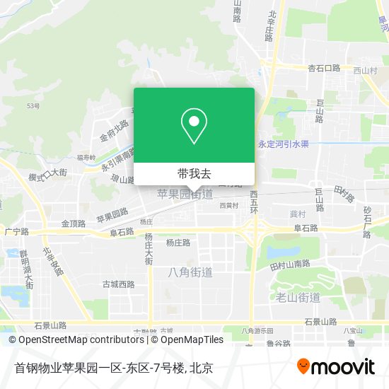首钢物业苹果园一区-东区-7号楼地图