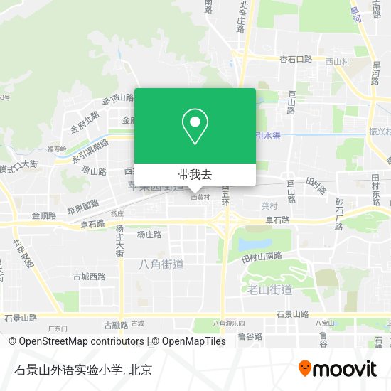 石景山外语实验小学地图
