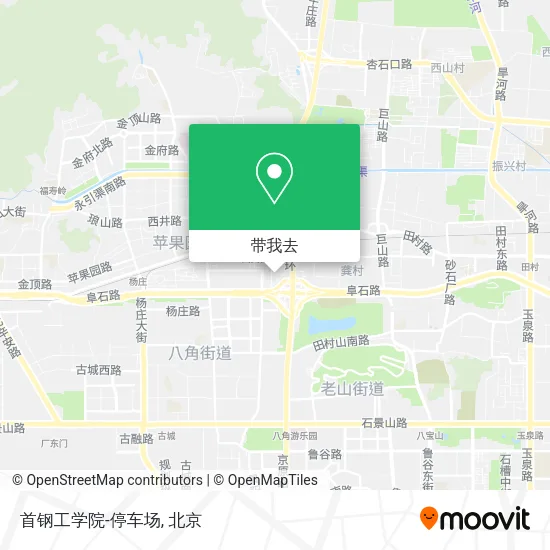 首钢工学院-停车场地图