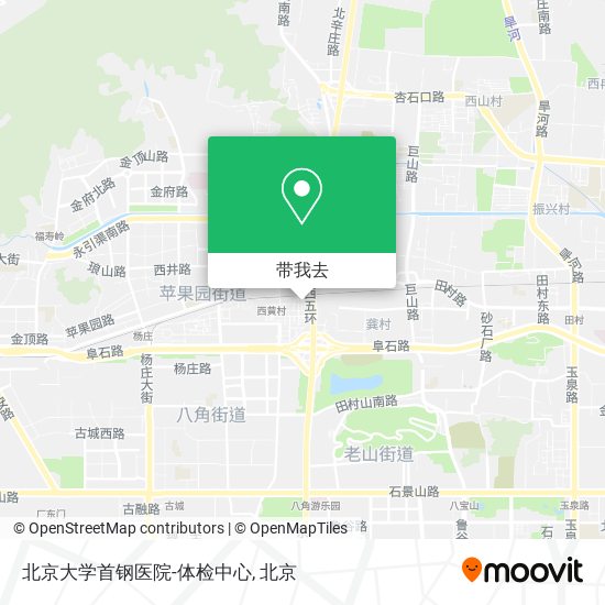 北京大学首钢医院-体检中心地图