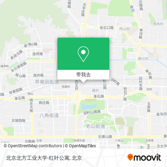 北京北方工业大学-红叶公寓地图