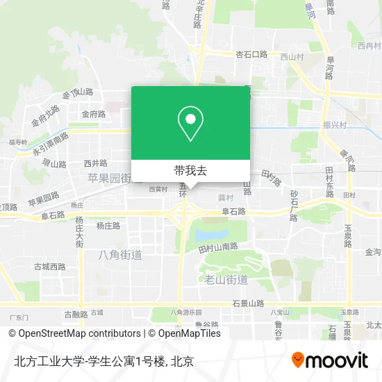北方工业大学-学生公寓1号楼地图
