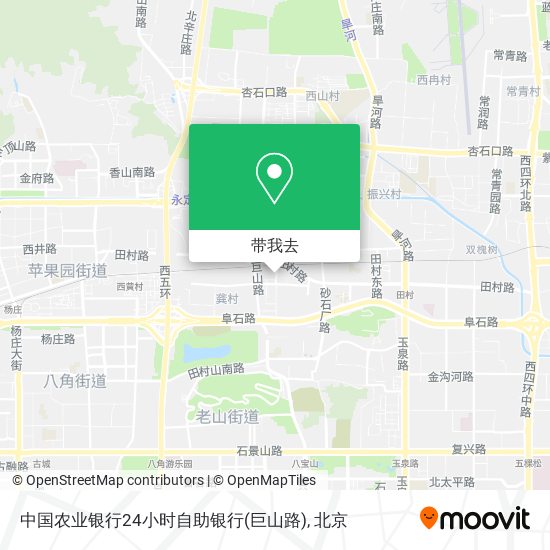 中国农业银行24小时自助银行(巨山路)地图