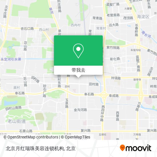 北京月红瑞珠美容连锁机构地图