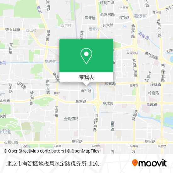 北京市海淀区地税局永定路税务所地图