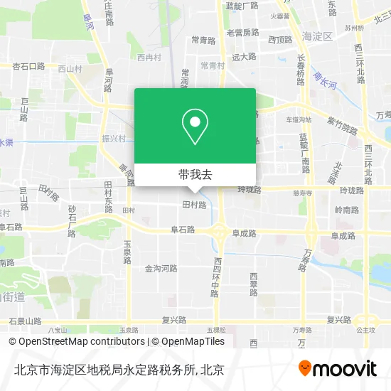 北京市海淀区地税局永定路税务所地图