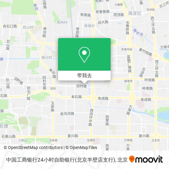 中国工商银行24小时自助银行(北京半壁店支行)地图