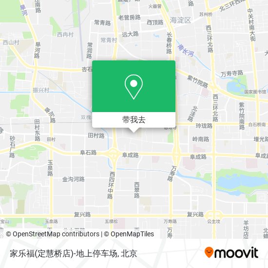 家乐福(定慧桥店)-地上停车场地图