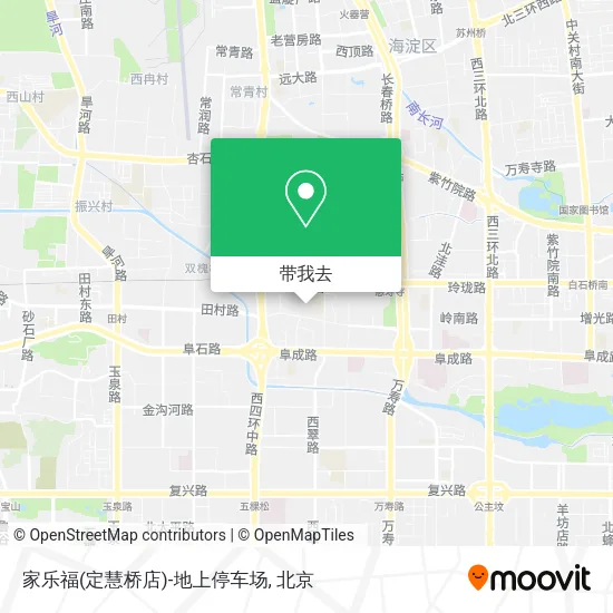 家乐福(定慧桥店)-地上停车场地图