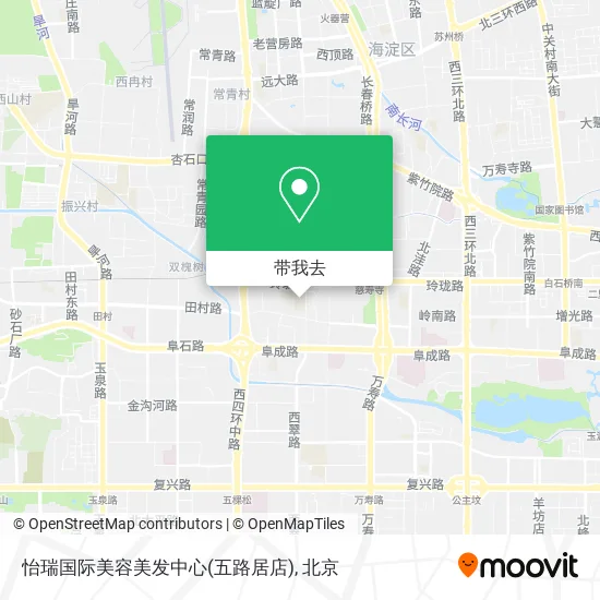怡瑞国际美容美发中心(五路居店)地图
