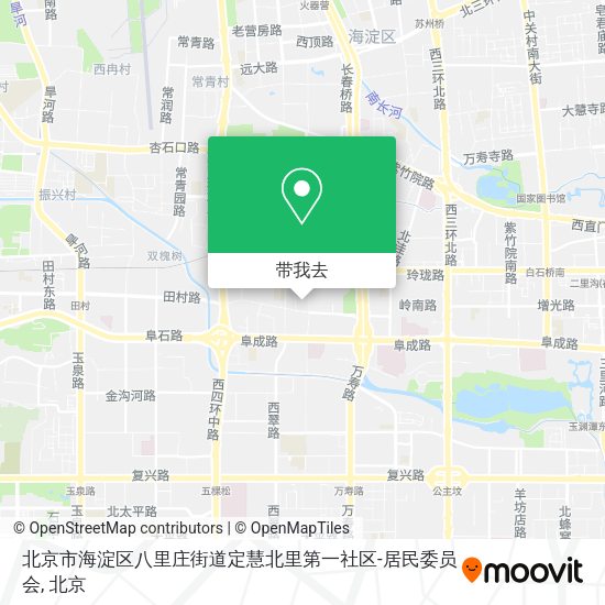 北京市海淀区八里庄街道定慧北里第一社区-居民委员会地图