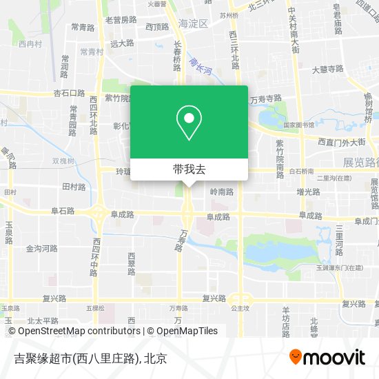 吉聚缘超市(西八里庄路)地图