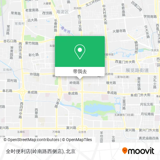 全时便利店(岭南路西侧店)地图