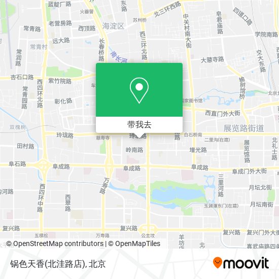 锅色天香(北洼路店)地图