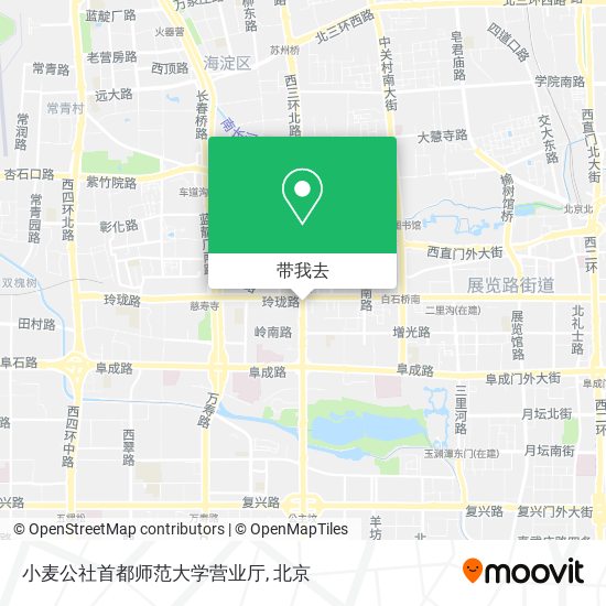 小麦公社首都师范大学营业厅地图